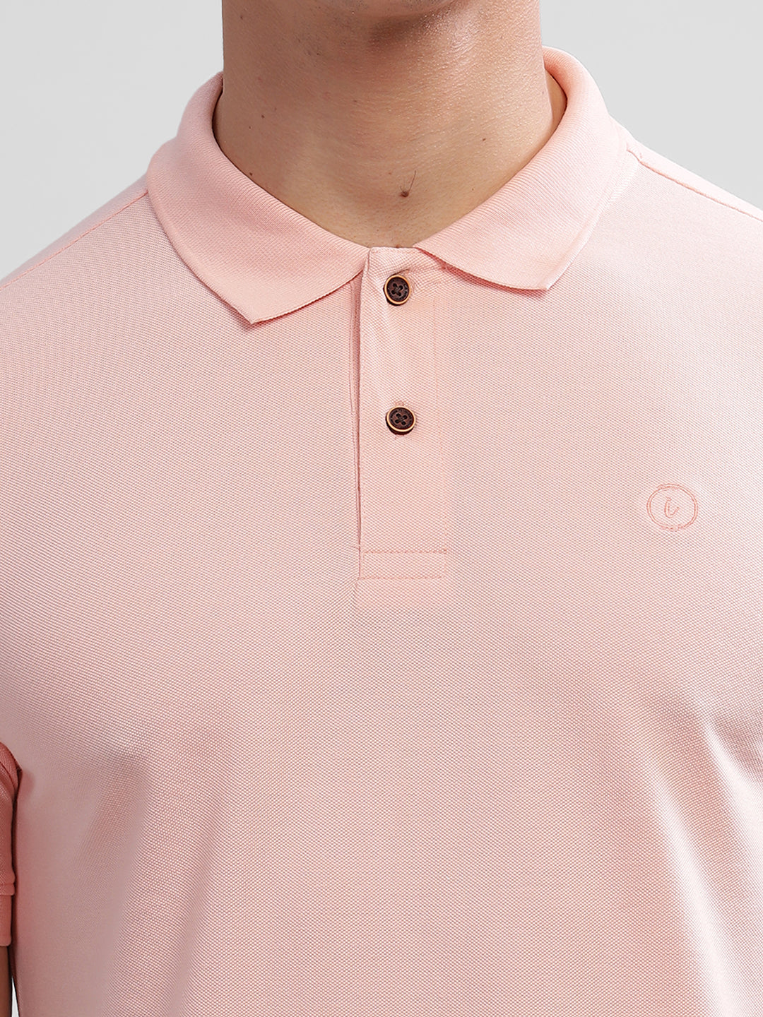 Inego Mens Solid Polo T-Shirt Half Sleeve Black Solid Polo Collar 52% Cotton 48% Polyester Regular Fit (Black, Blue, Pink, Mustard, Green) Inego #color_Pink