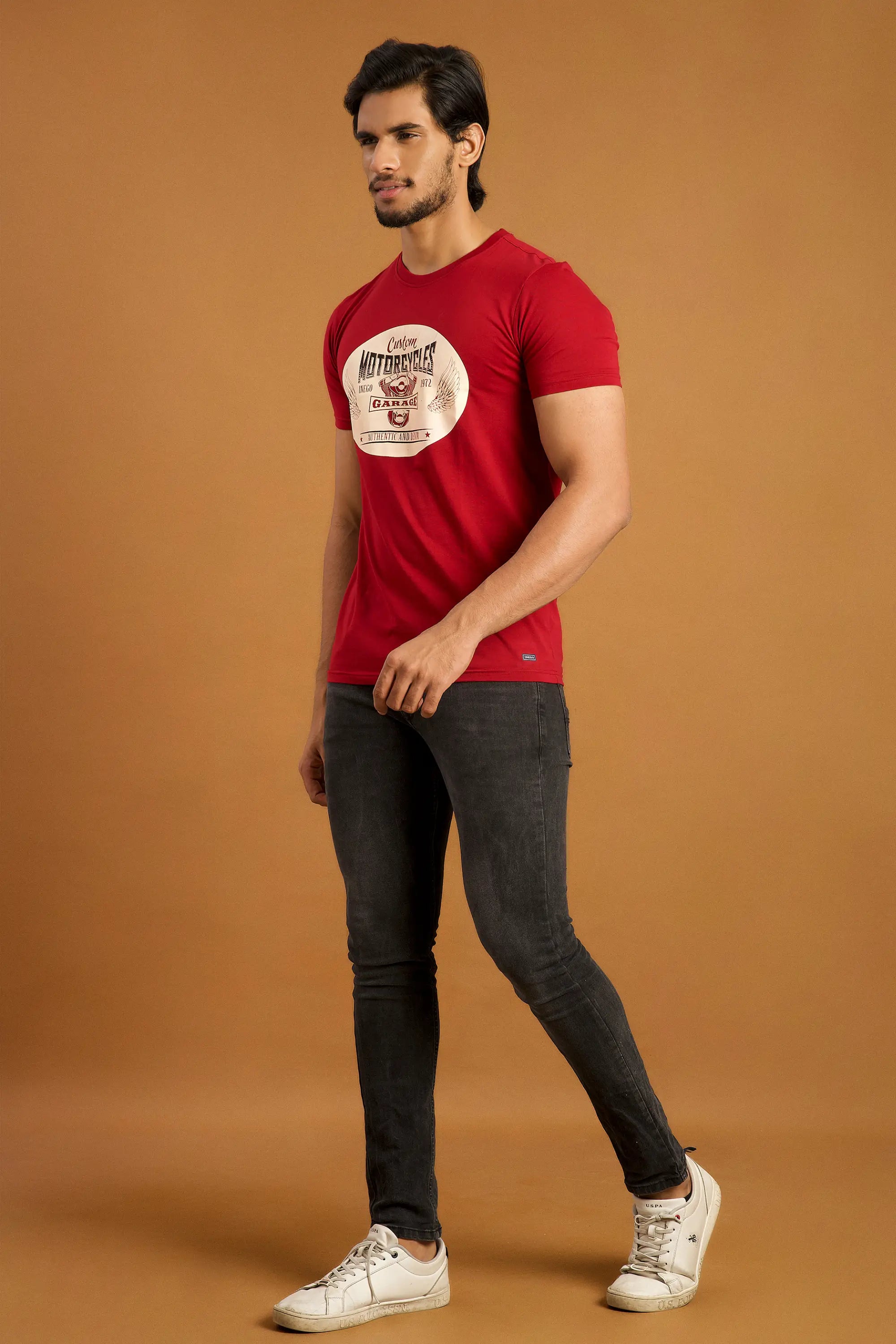 MENS SHORT SLEEVE ROUND NECK