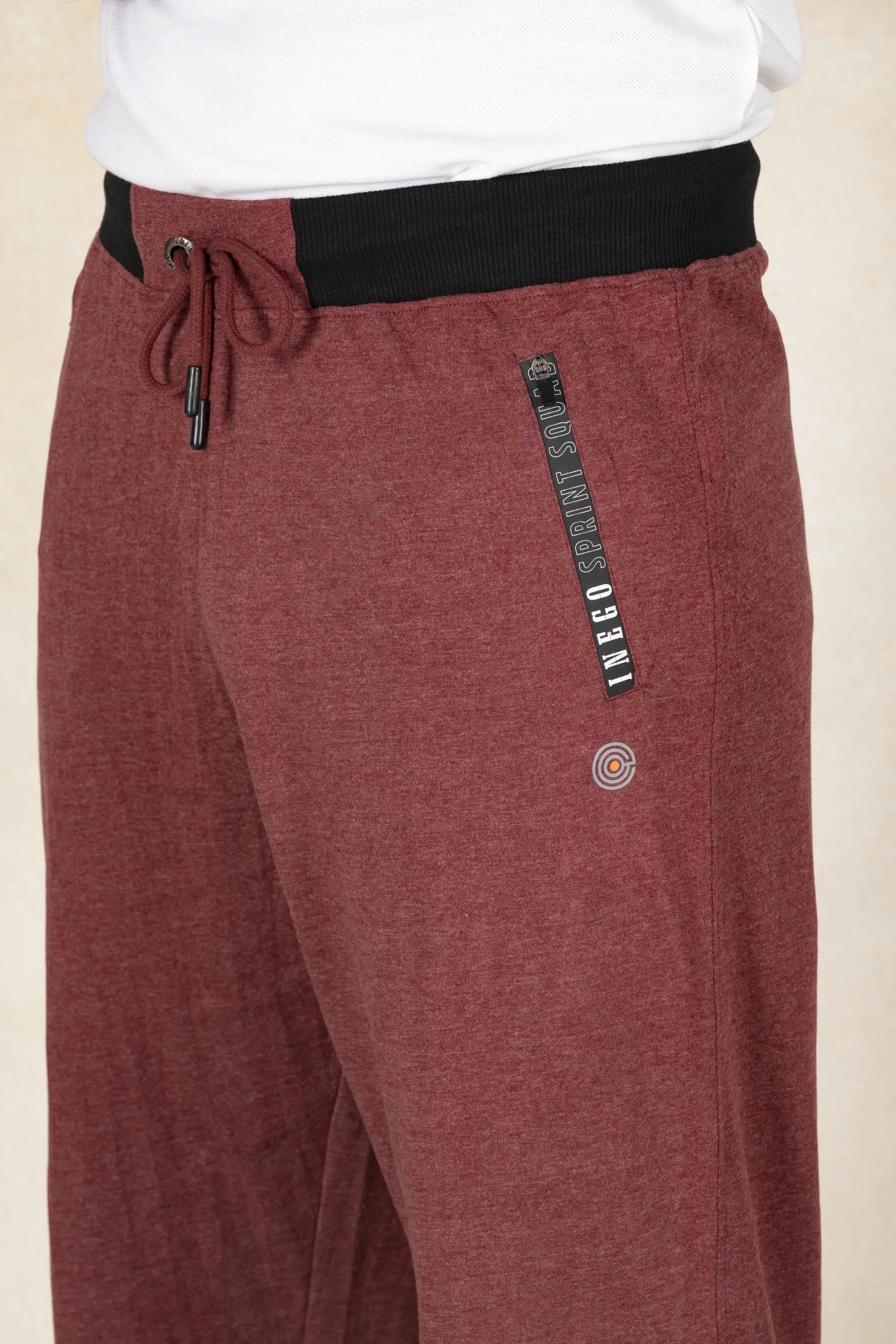 Mens Joggers Inego #color_Maroon Melange