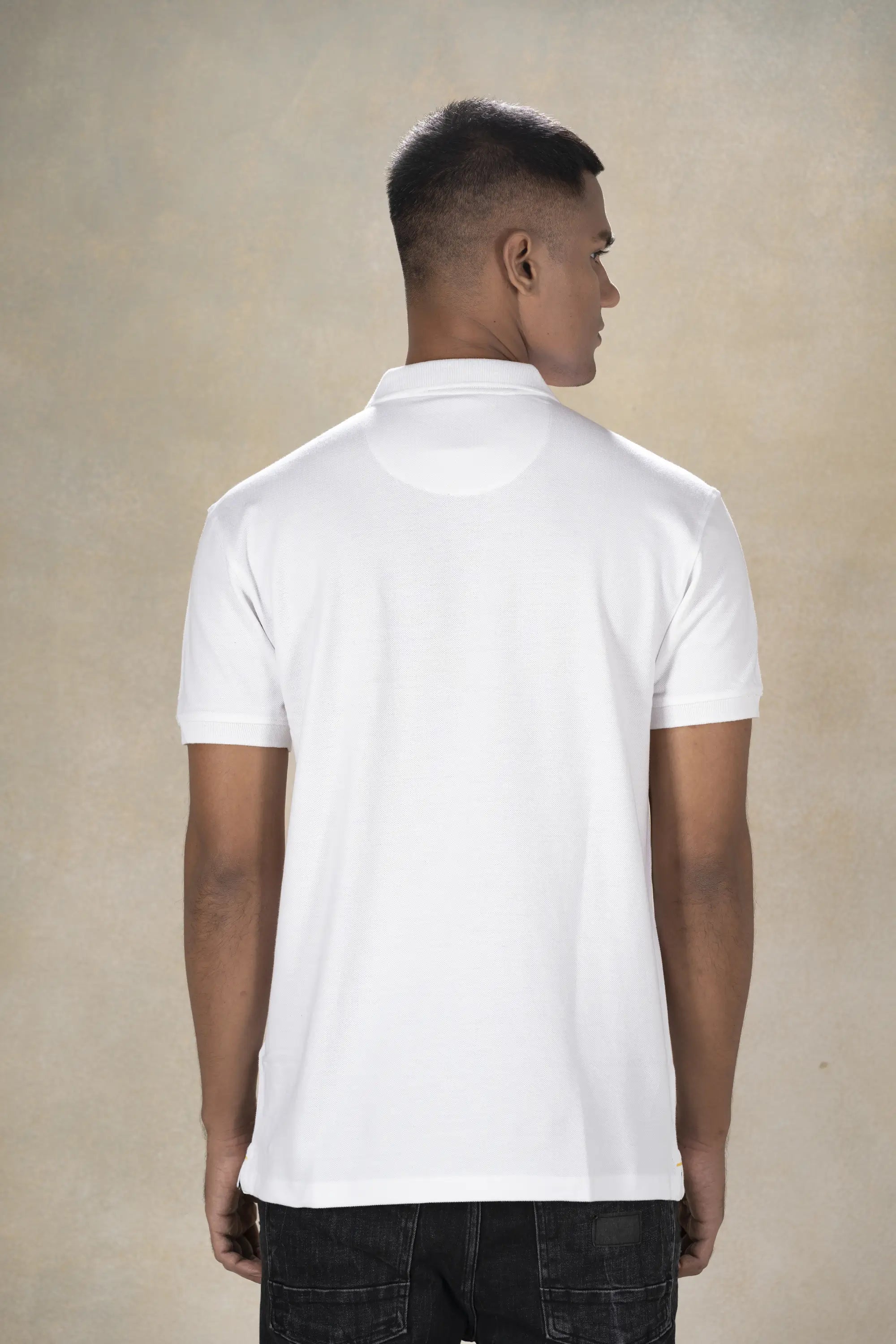 Mens Polo Pique T-Shirt Inego #color_White