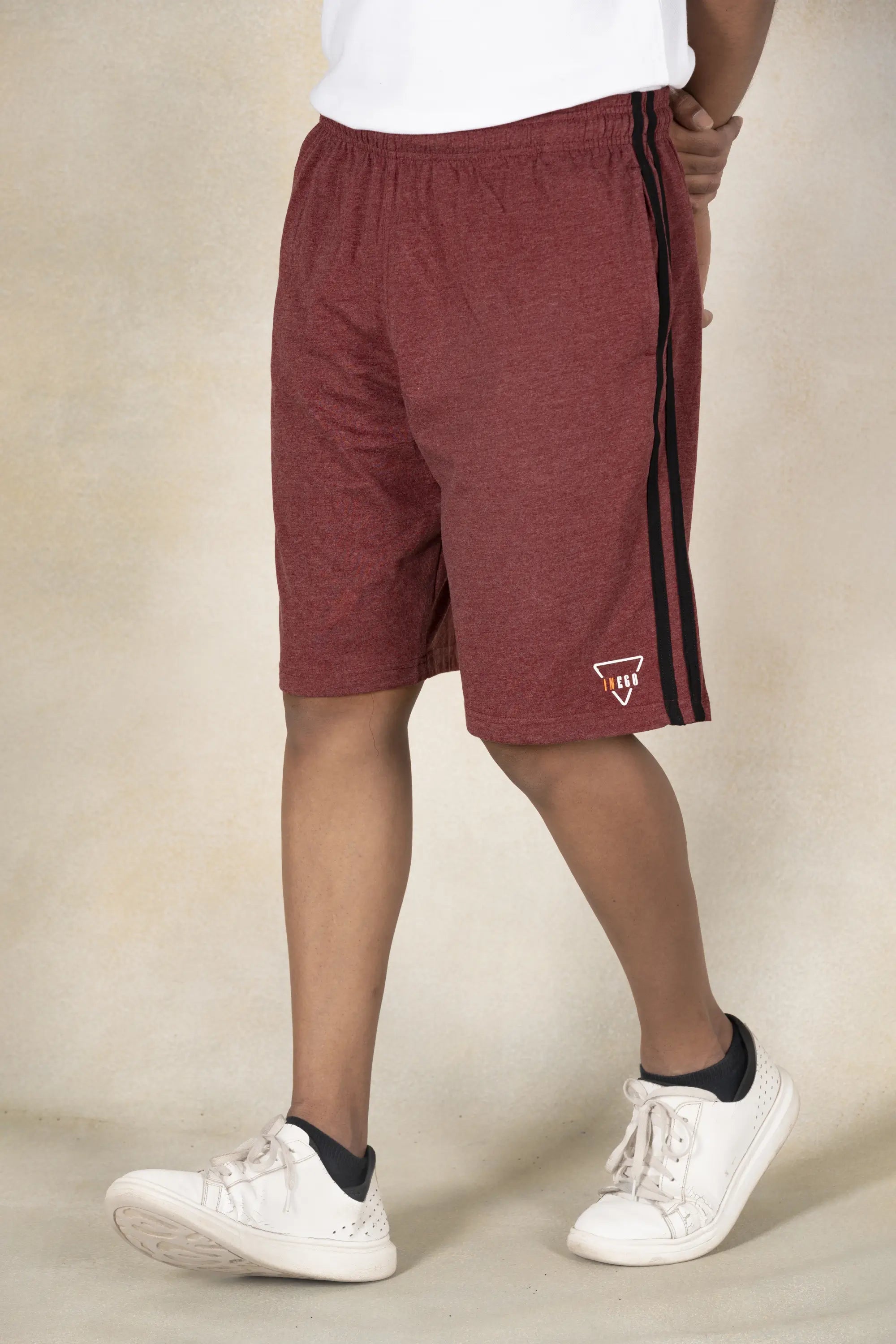 Mens Shorts Inego #color_Maroon Melange