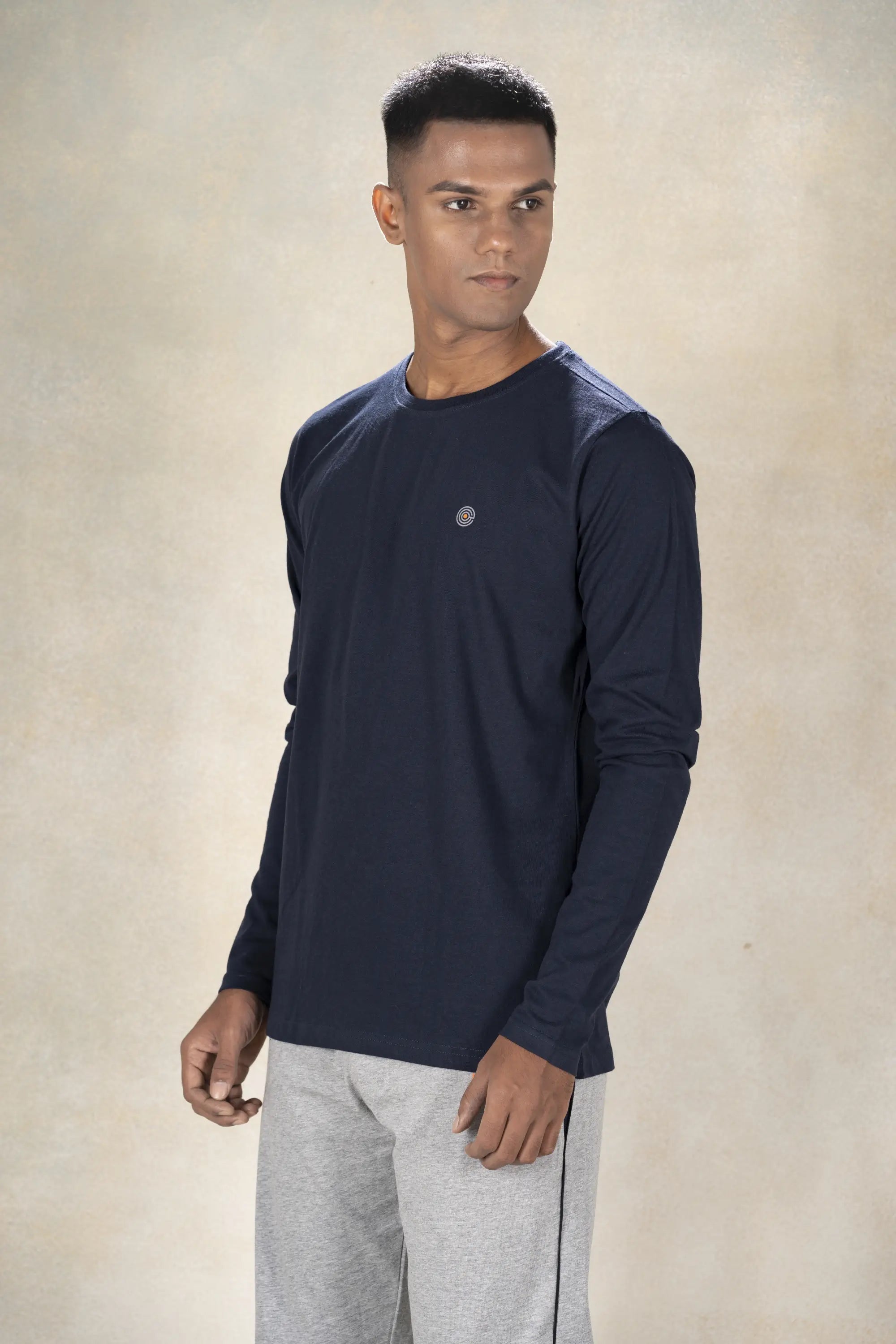 Mens Round Neck T-Shirt Inego #color_Midnight Navy