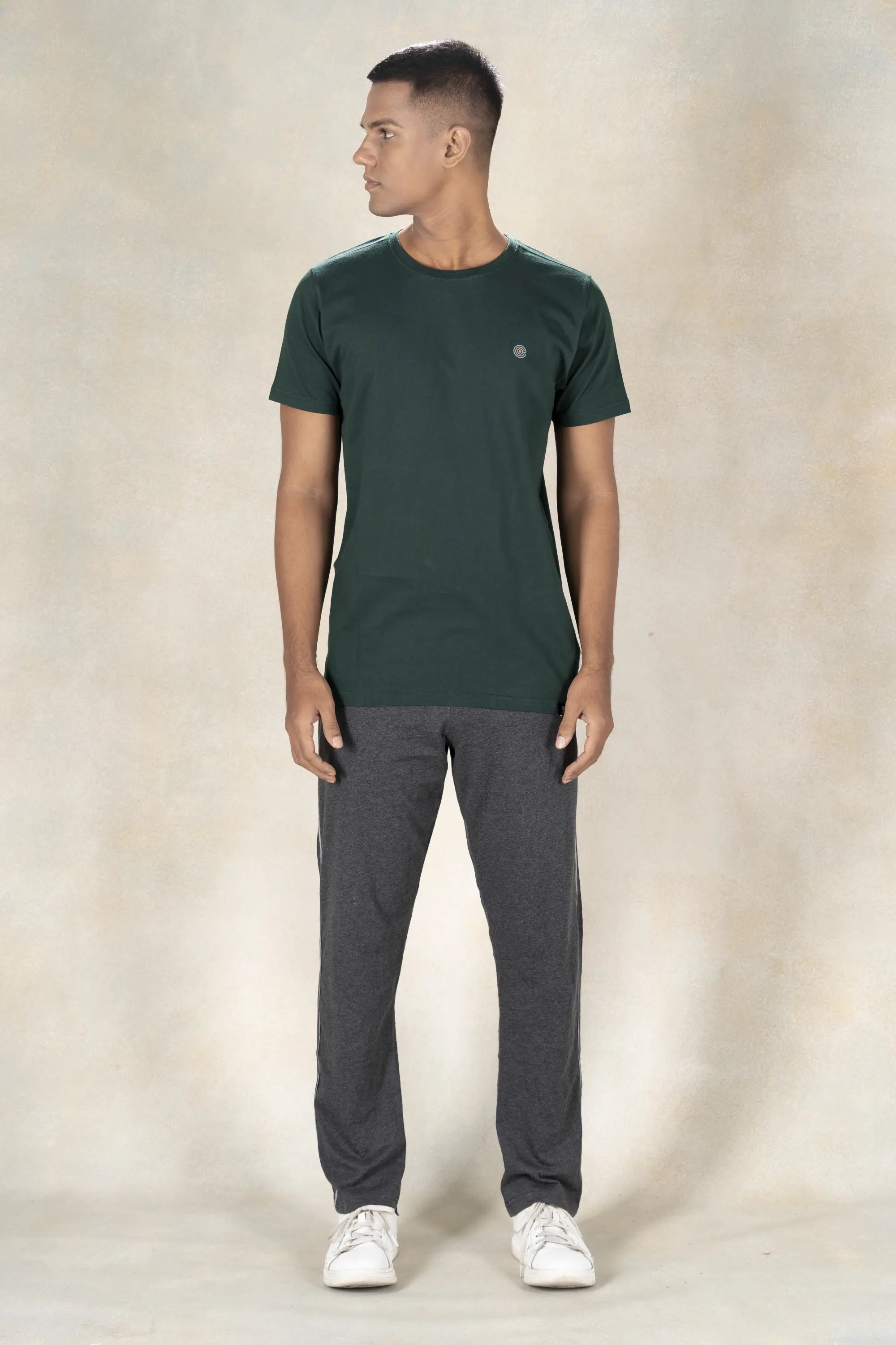 Men's Round Neck T-Shirt Inego #color_Green