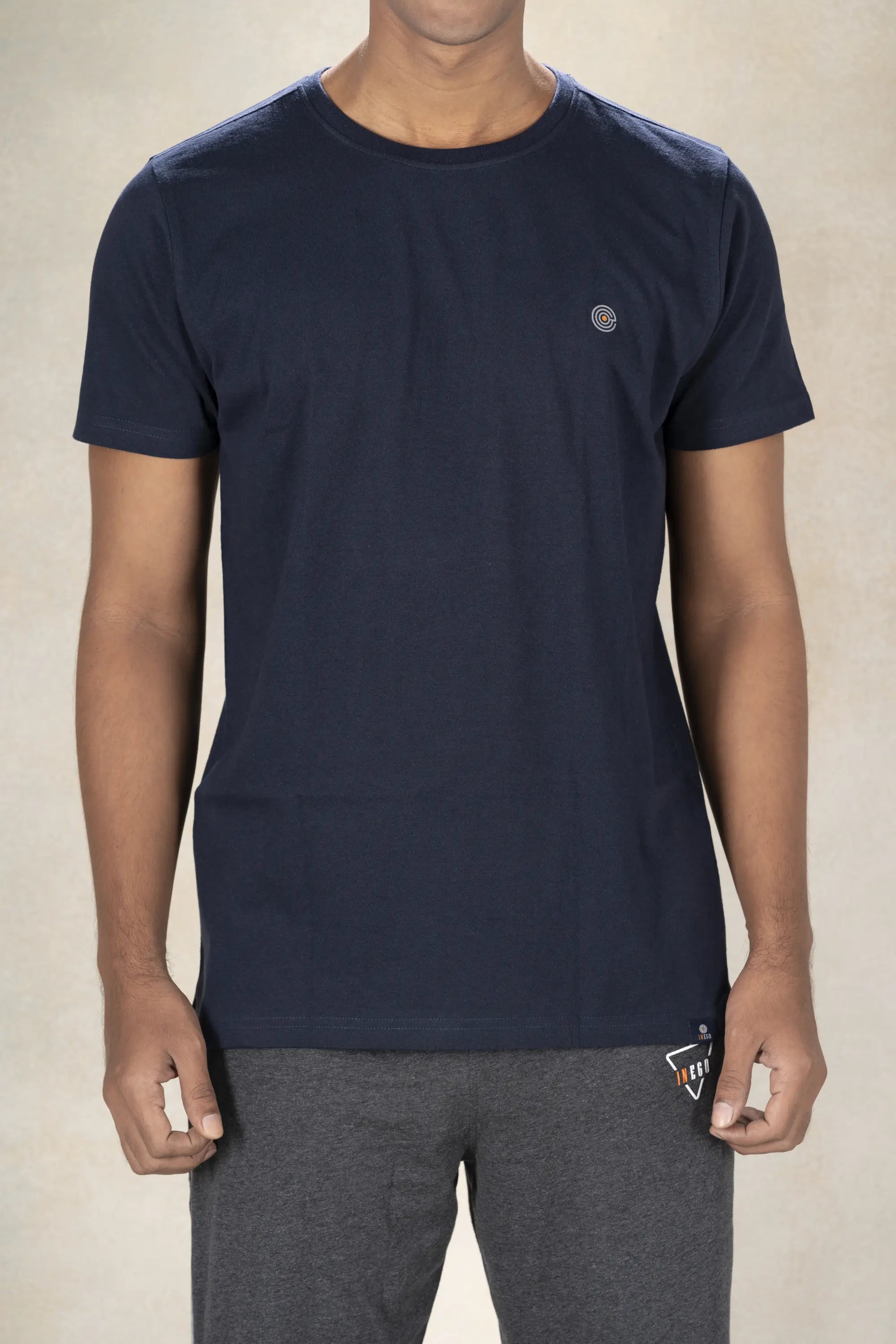 Men's Round Neck T-Shirt Inego #color_Midnight Navy