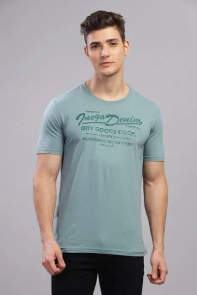Men’s Cotton-Rich Graphic Print T-Shirt – Multi Colour Edition