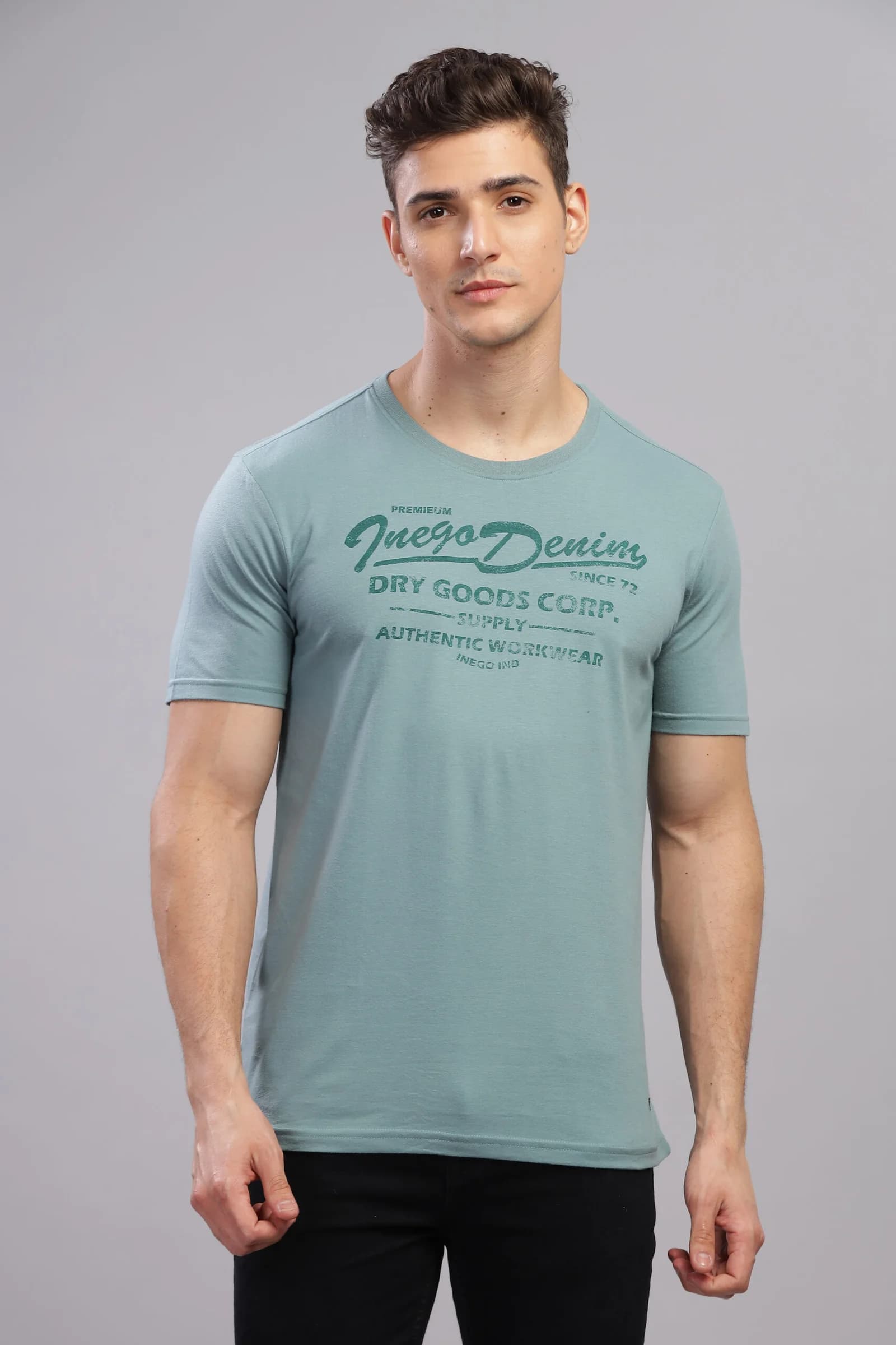 Men’s Cotton-Rich Graphic Print T-Shirt – Multi Colour Edition