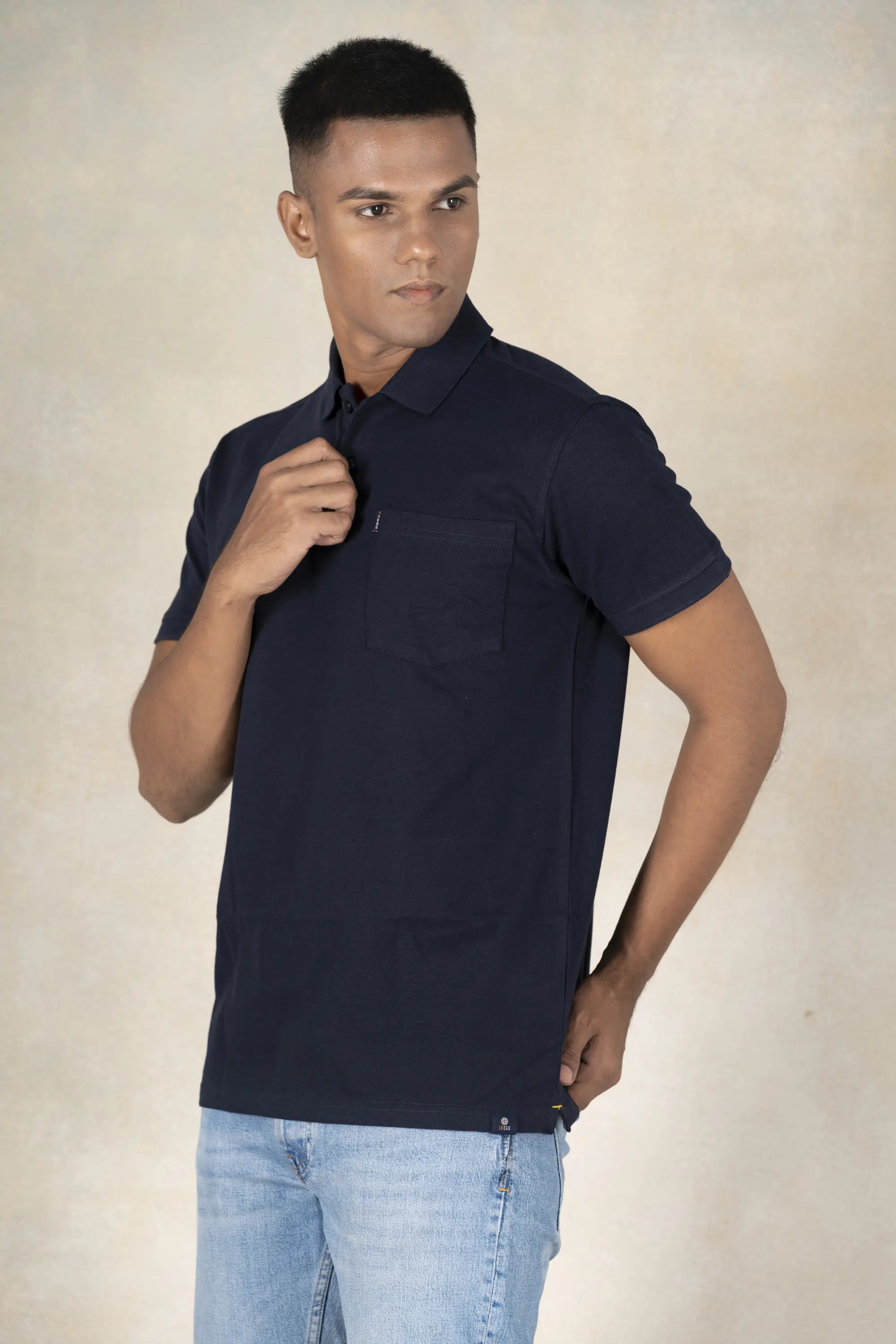 Mens Polo Pique T-Shirt Inego  #color_Midnight Navy