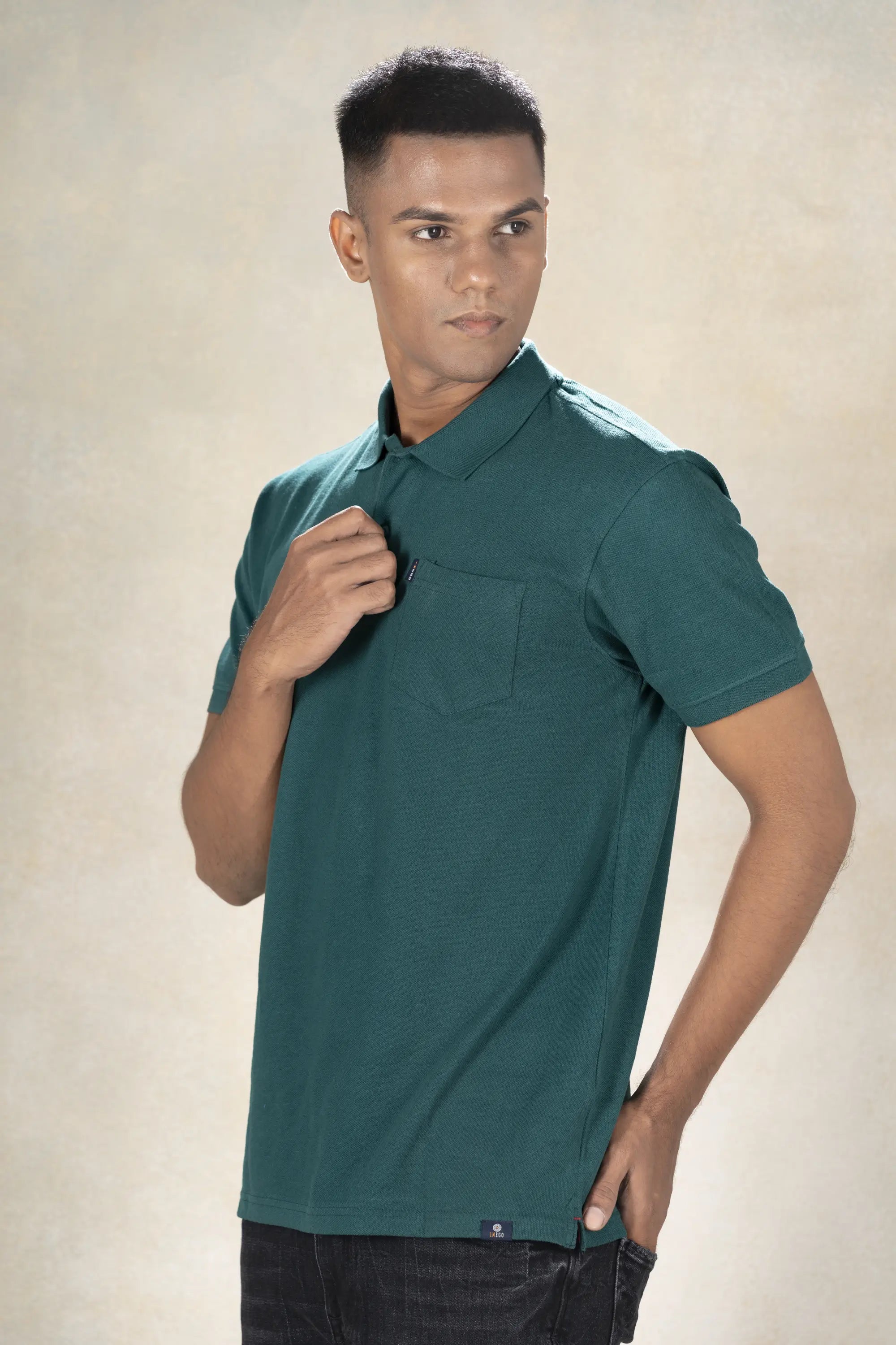 Mens Polo Pique T-Shirt Inego #color_Teal