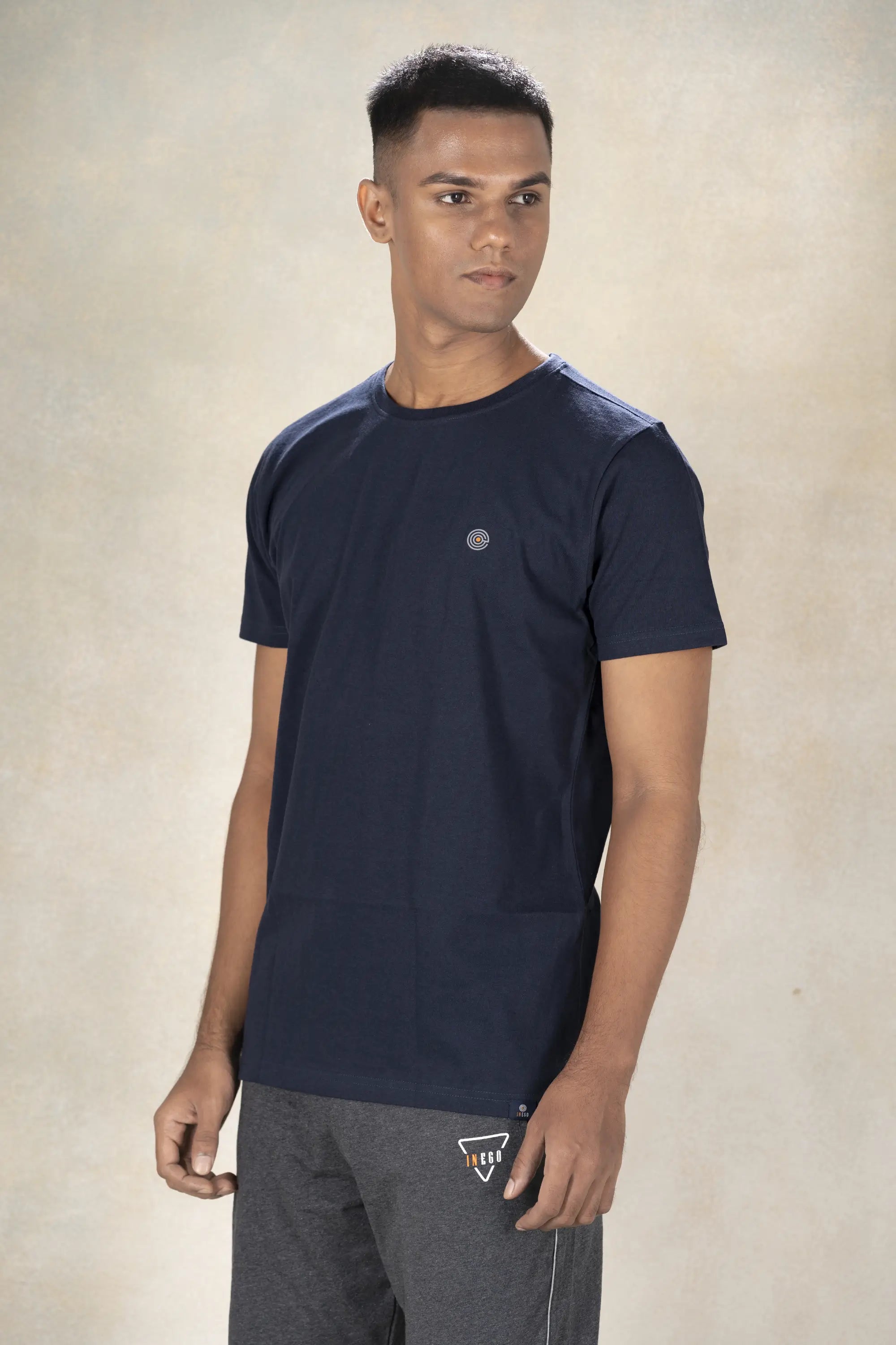 Men's Round Neck T-Shirt Inego #color_Midnight Navy