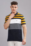 Men’s Striped Cotton Piqué Polo T-Shirt
