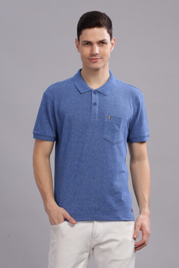 Men’s Melange Cotton Polo – Multi-Colour Collection