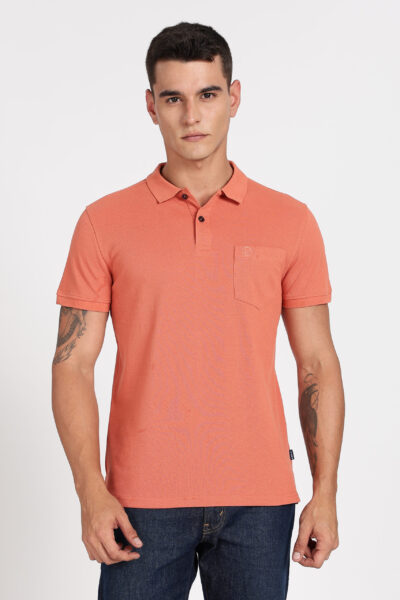 Men’s Combed Piqué Cotton Polo with Pocket Embroidery – Multi-Colour Edition