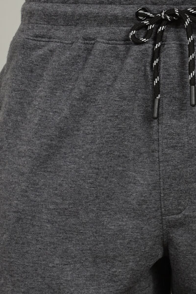 Men’s Luxury Modal Interlock Shorts with Zipper Pocket & HD Logo – Port, Charcoal, Brown & Oatmeal - CHARCOAL, XXL