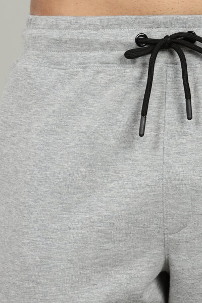 Men’s Luxury Modal Interlock Shorts with Zipper Pocket & HD Logo – Light Grey, Berry & Olive - LIGHT GREY, XXL