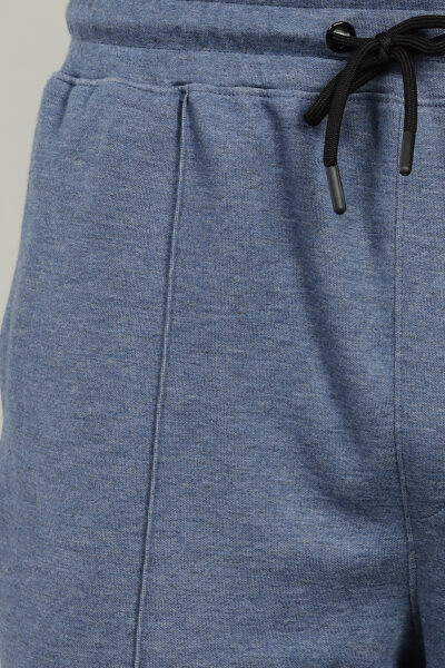 Men’s Luxury Interlock Modal Track Pants with HD Rubber Badge – Light Grey, Blue, Brown & Charcoal - BLUE, XXL