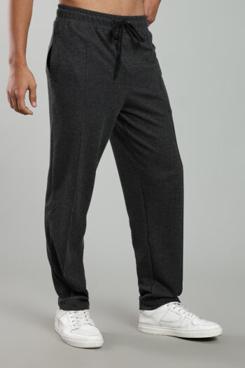 Men’s Luxury Interlock Modal Track Pants with HD Rubber Badge – Light Grey, Blue, Brown & Charcoal