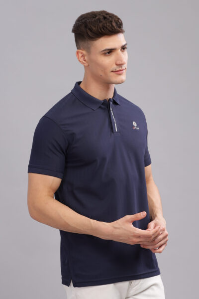 Men’s HD Logo Collar Print Polo – Multi-Colour Edition