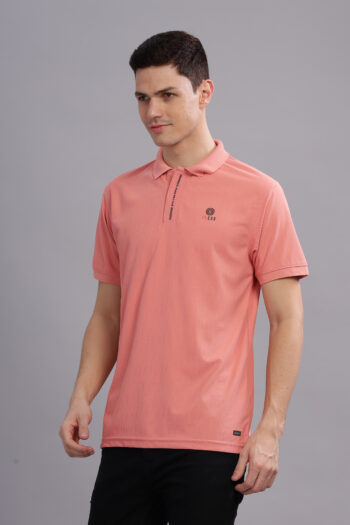 Men’s HD Logo Collar Print Polo – Multi-Colour Edition