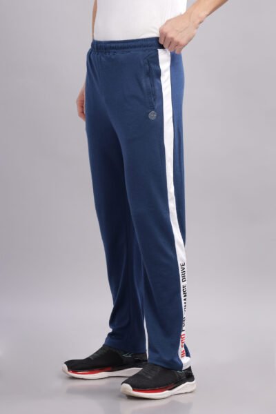 Men’s Cotton P-Knit Track Pant with Reflective Detail – Multi-Colour Edition - NAVY, XXL