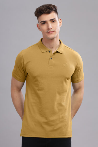 Men’s Stretch Cotton Smart-Fit Polo with Chest Embroidery