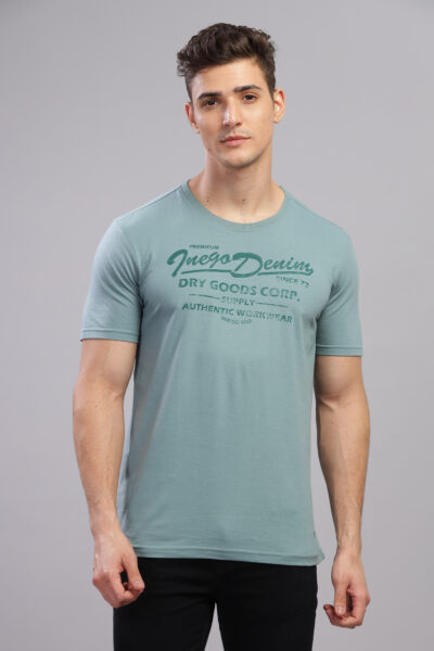 Men’s Cotton-Rich Graphic Print T-Shirt – Multi Colour Edition