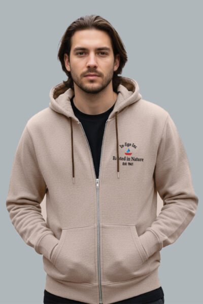 Men's Zipper Hoodie - Moon Light, M